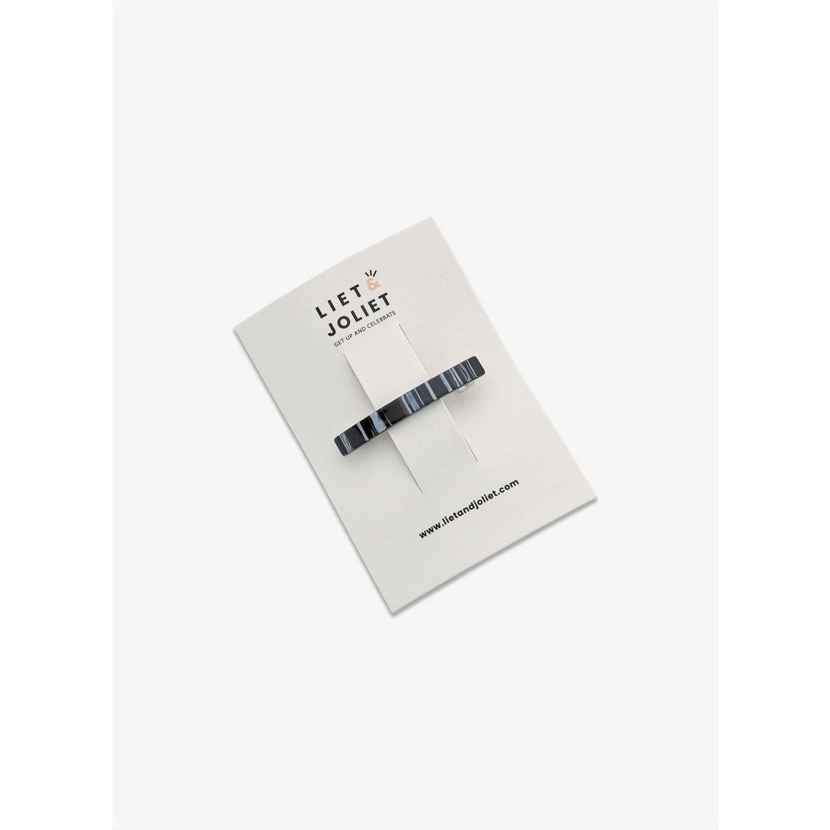 Hair clip Janet stripes black