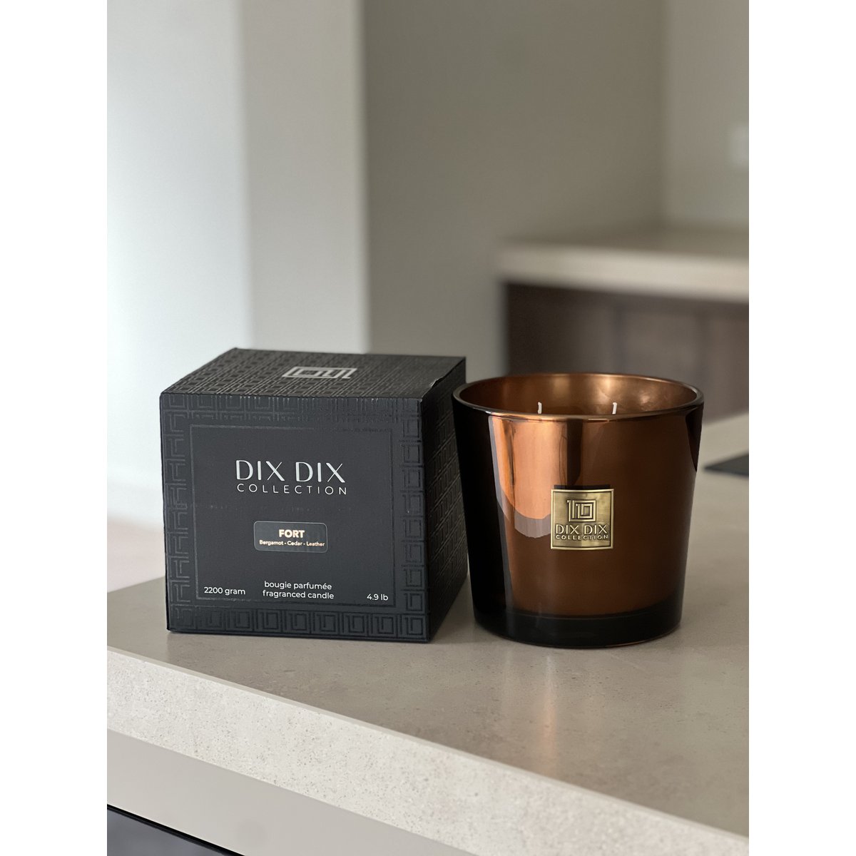 Fort de bougies parfumées au luxe et durable - Copper - XL