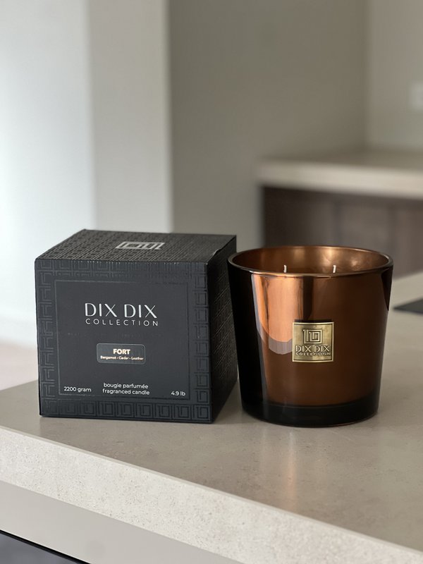 Fuerte de vela perfumada de lujo y duradero - cobre - xl