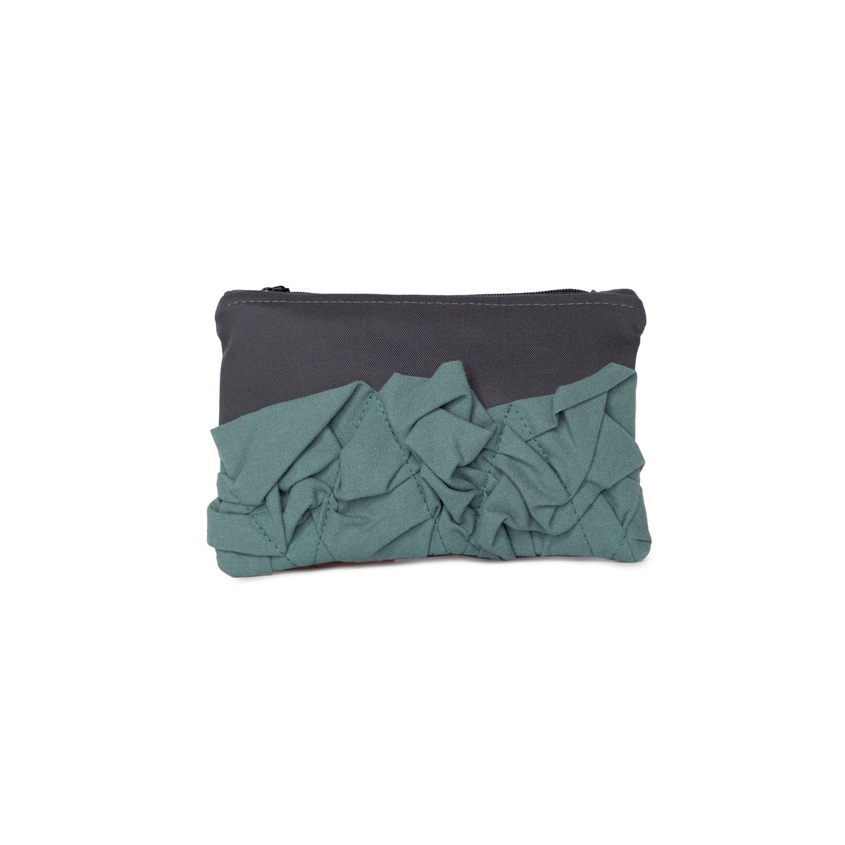 dark gray + green