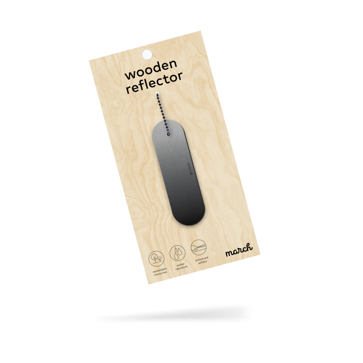 Reflektor aus Holz FADE BLACK