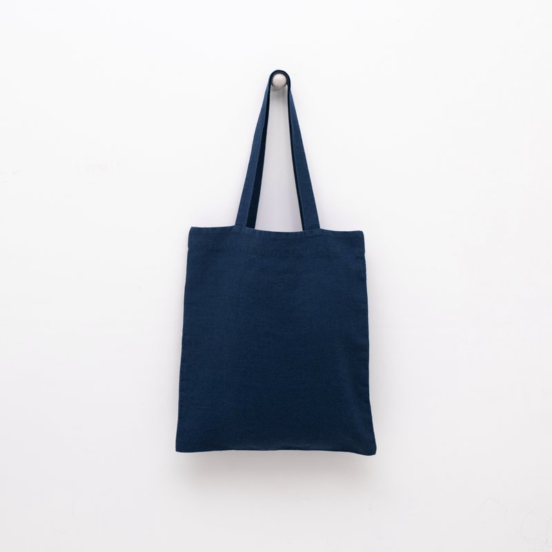 Navy Leinentasche