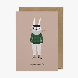 Super Uncle Card, Eco-Conscious Greeting Card
