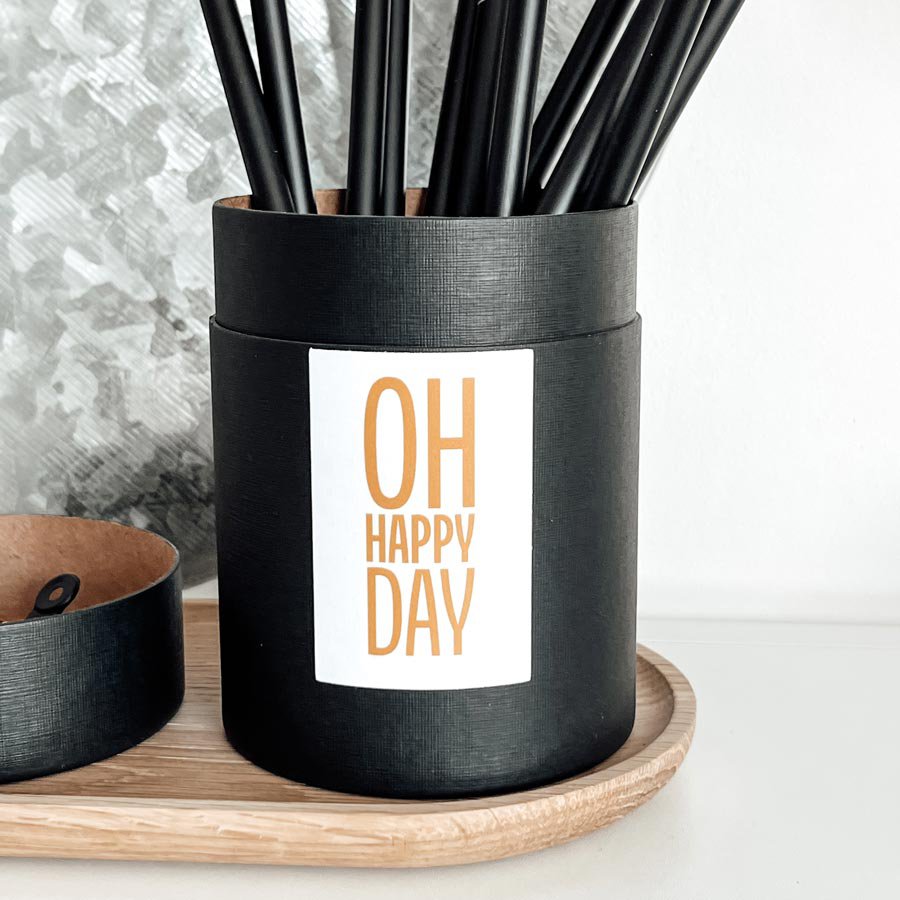 Geschenkdoos Fijne Dag | Pennenhouder met deksel
