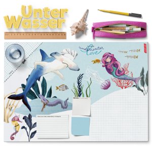 Schreibtischunterlage - Unterwasser