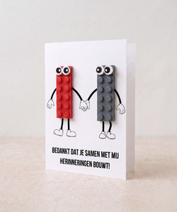 Briefkaart voor bouwherinneringen – Bouwsteen LEGO
