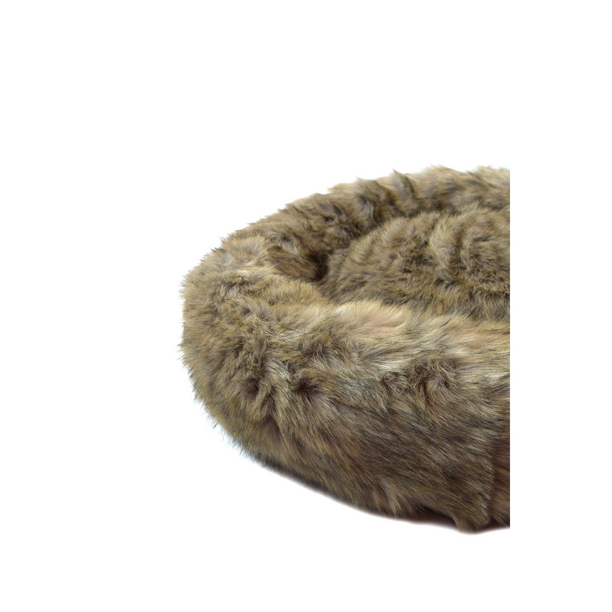 Lit pour Chien Fausse Fourrure Sable 80x20