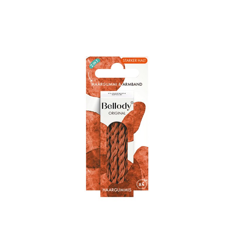 NIEUW - Haarelastiekjes Amalfi Lemon - Bellody® (4 stuks) - Stijlvolle gevlochten haarelastiekjes Copy