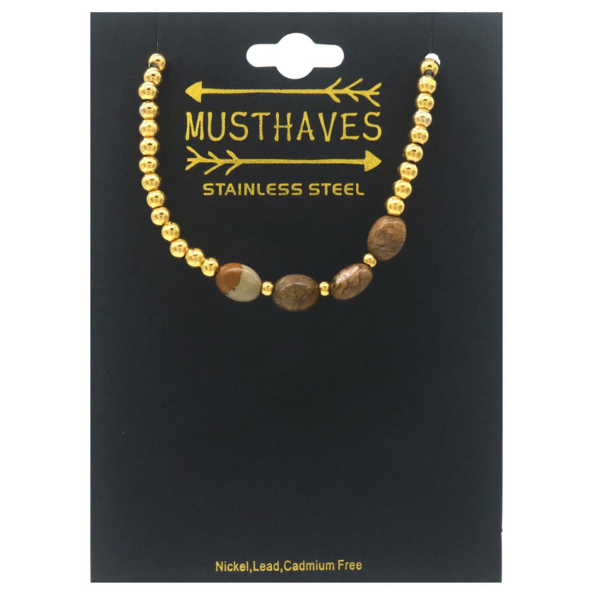 F-C9.3 B100-027-6 S. Steel Bracelet Stones