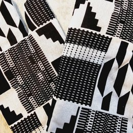 Set mit 2 Ofenhandschuhen, handgefertigt, „Schlammtuch“, Bogolan-Druck, inspirierter afrikanischer Druck