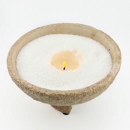 Earthenware tray beige