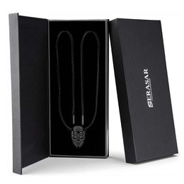 Leren ketting "Schedel"