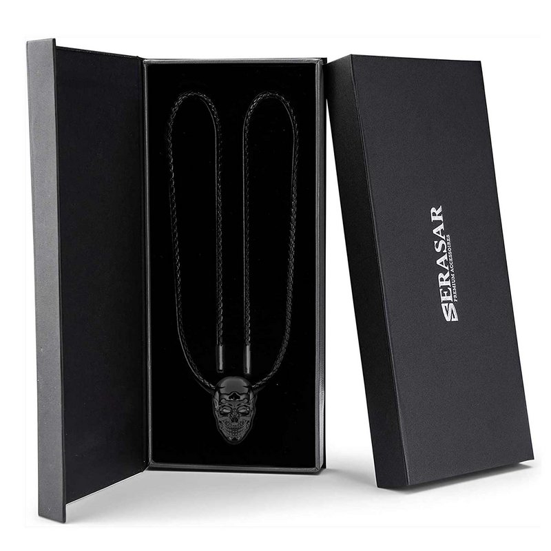 Leren ketting "Schedel"