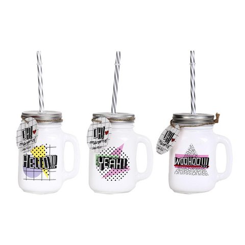 WHITE MASON JARS HF