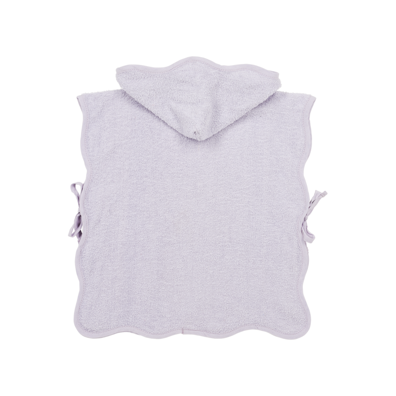 Bath poncho terry cloth Wavy Soft Lavender 1-3 years