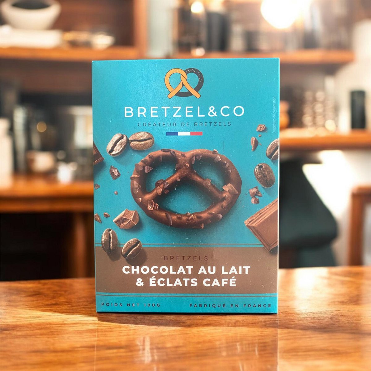 Bretzel milk chocolate - coffee bursts