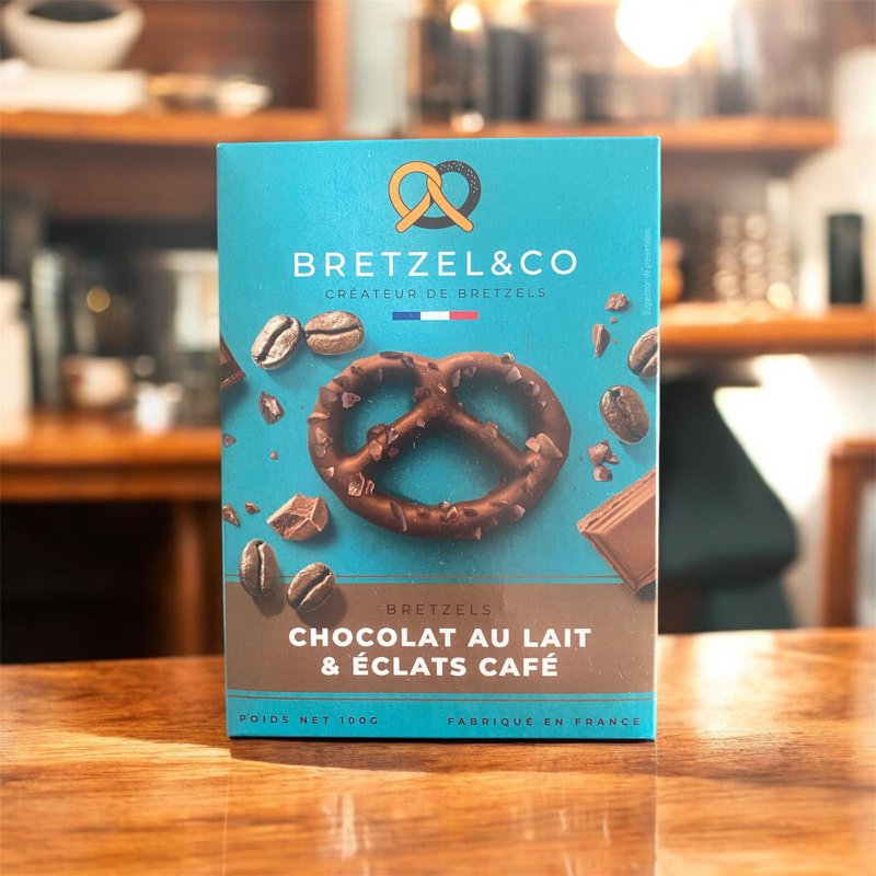 Bretzel milk chocolate - coffee bursts