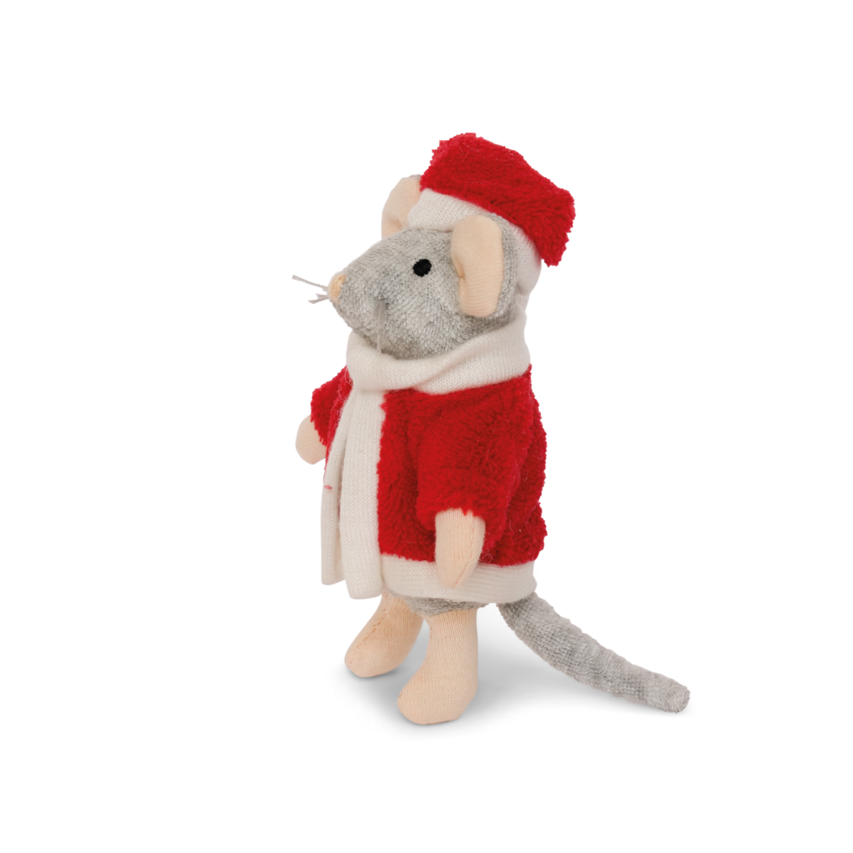Cuddly toy Mouse Santa (12 cm) - The Mouse House