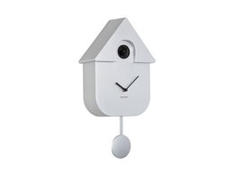 Wandklok Modern Koekoek Metallic