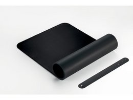 Rollmatte Sigel schwarz-schwarz, 800x300x2mm Kunstleder, doppelseitig