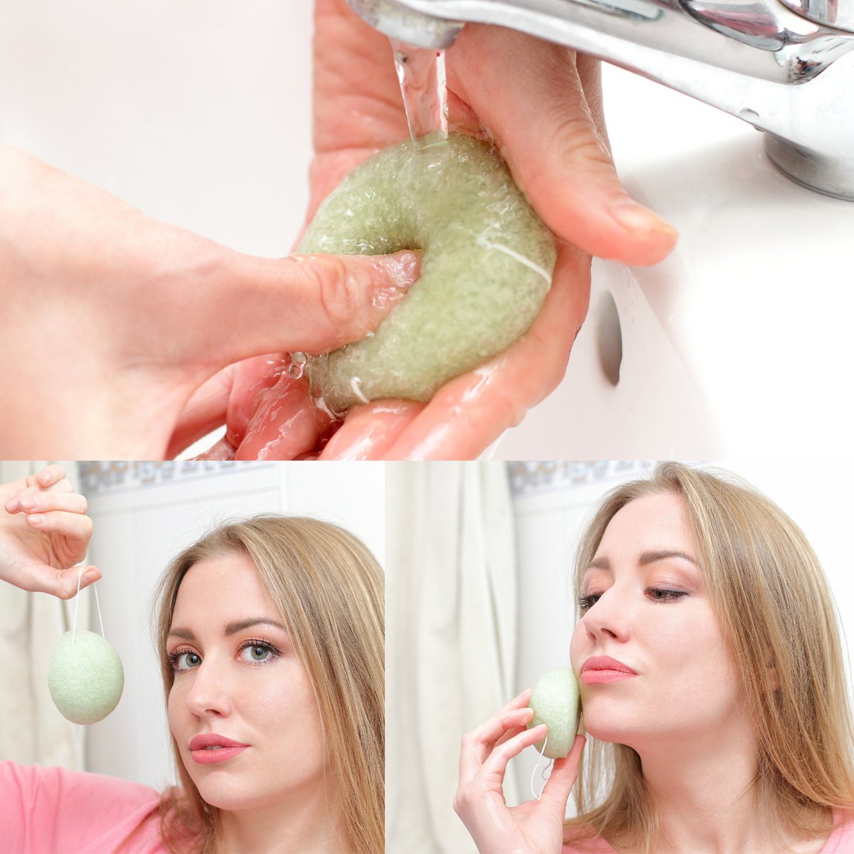 Natural Konjac Sponge for the Aloe Vera face