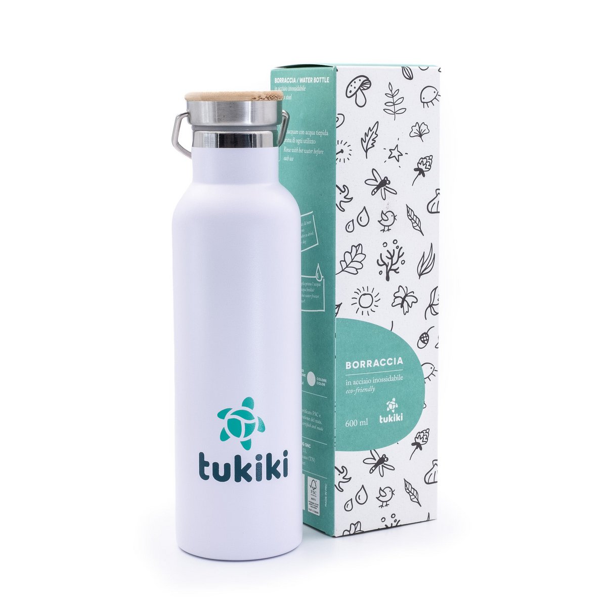 tukikis hvide flaske