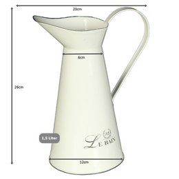 Enamel jug 26 cm