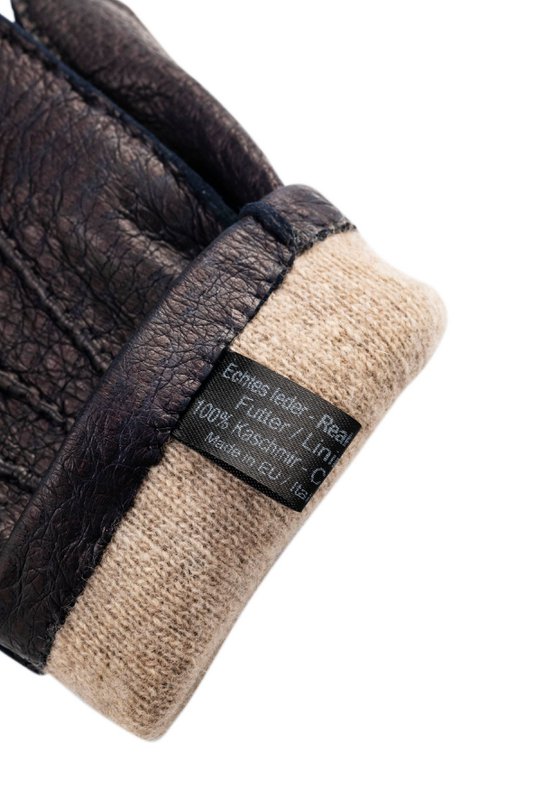 BLAU MARINE PECCARY WINTERHANDSCHUHE