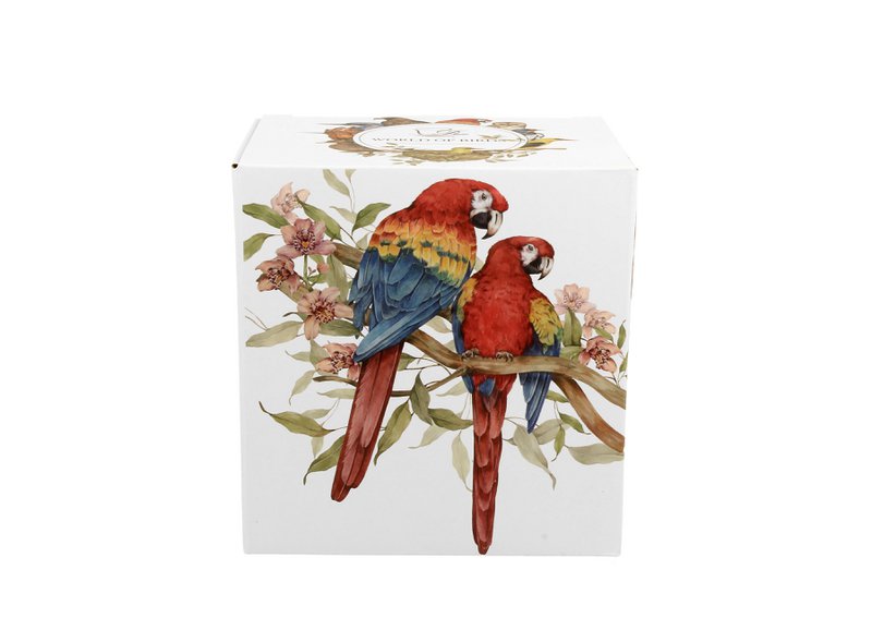 DUO WORLD OF BIRDS Mug, 400ml, SCARLET MACAWS, giftbox