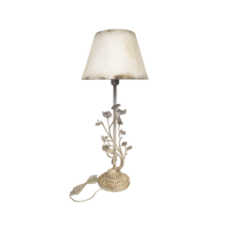 Rosenlampe mit Eisenlampenschirm H 84x34 cm
