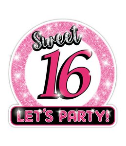 Dekorationsschild - Sweet 16