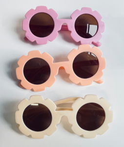 Sonnenbrille Kinder Blume rosa x 3St.