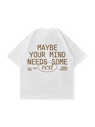 T-Shirt Bianca Rest Boxy Fit 100% Cotone | Horda Brand