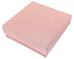 Papp Schmuckboxen, rosa, VE12, 9 x 9 cm