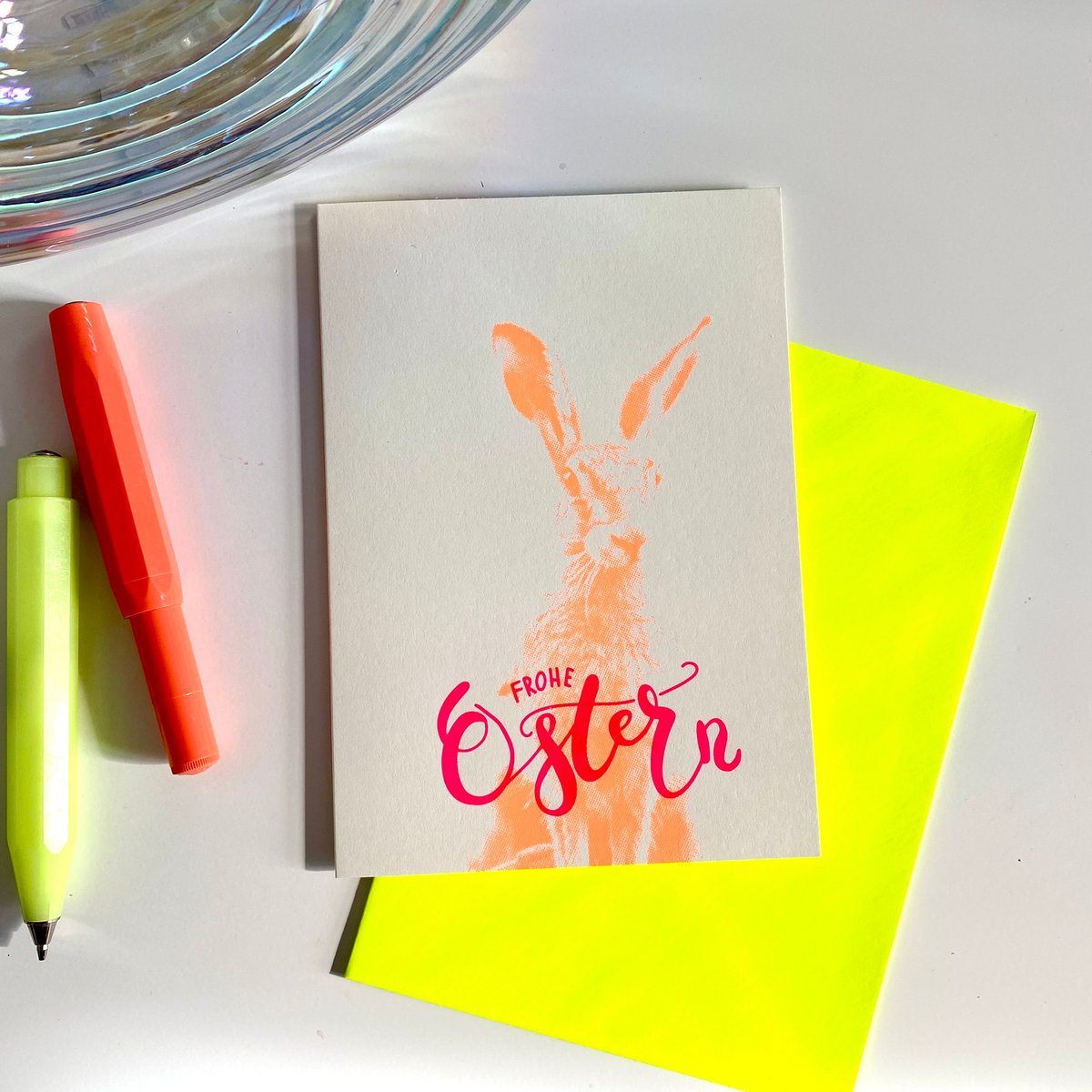 Frohe Ostern Foto yellow