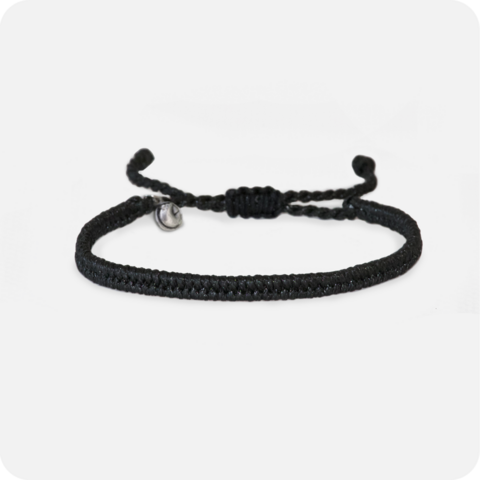 Zwarte strand armband - sieraden - Unisex cadeau