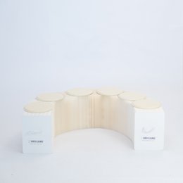Faltbare Papierbank - Weiß