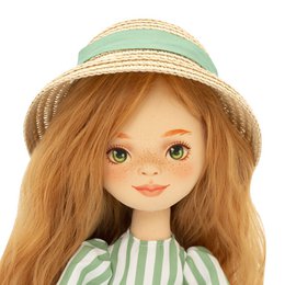 Soft toy, Sweet Sisters - Clothing set: Striped Dress (35cm)