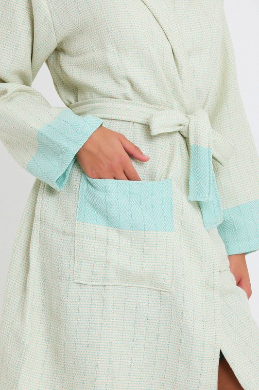 Tuval Bathrobe - Mint Green