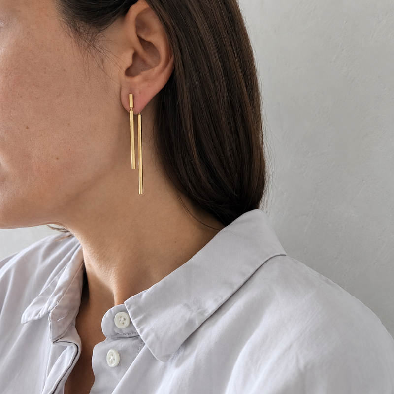 OFFSET Gold Earrings