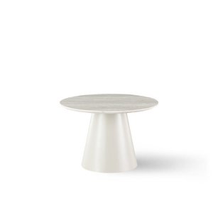 Tottie Side Table [Travertin] [60 cm]