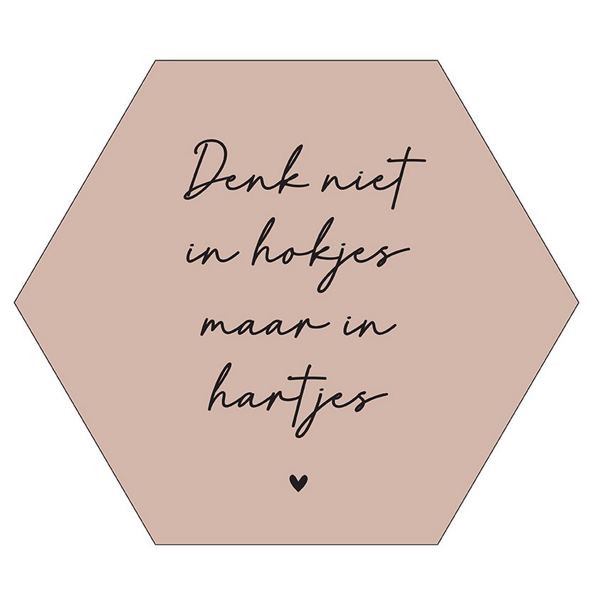 Wall hexagon boxes hearts pink