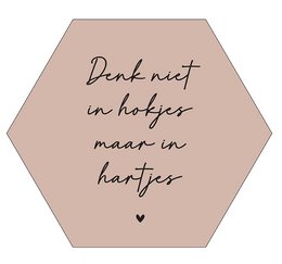 Wall hexagon boxes hearts pink
