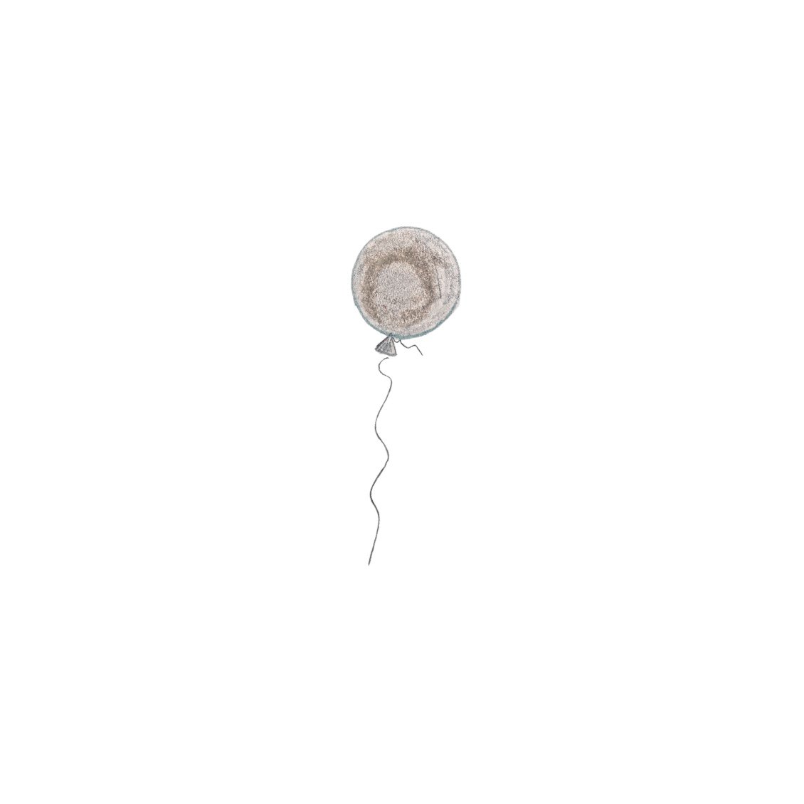 Kort Ballon Grå