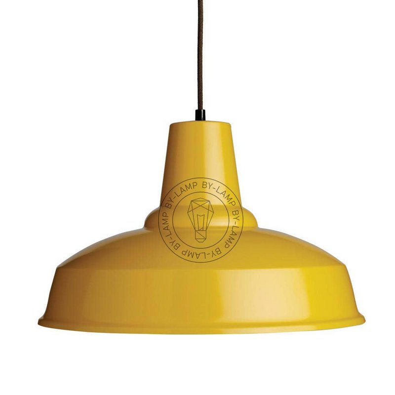 Iluminación colgante de color amarillo