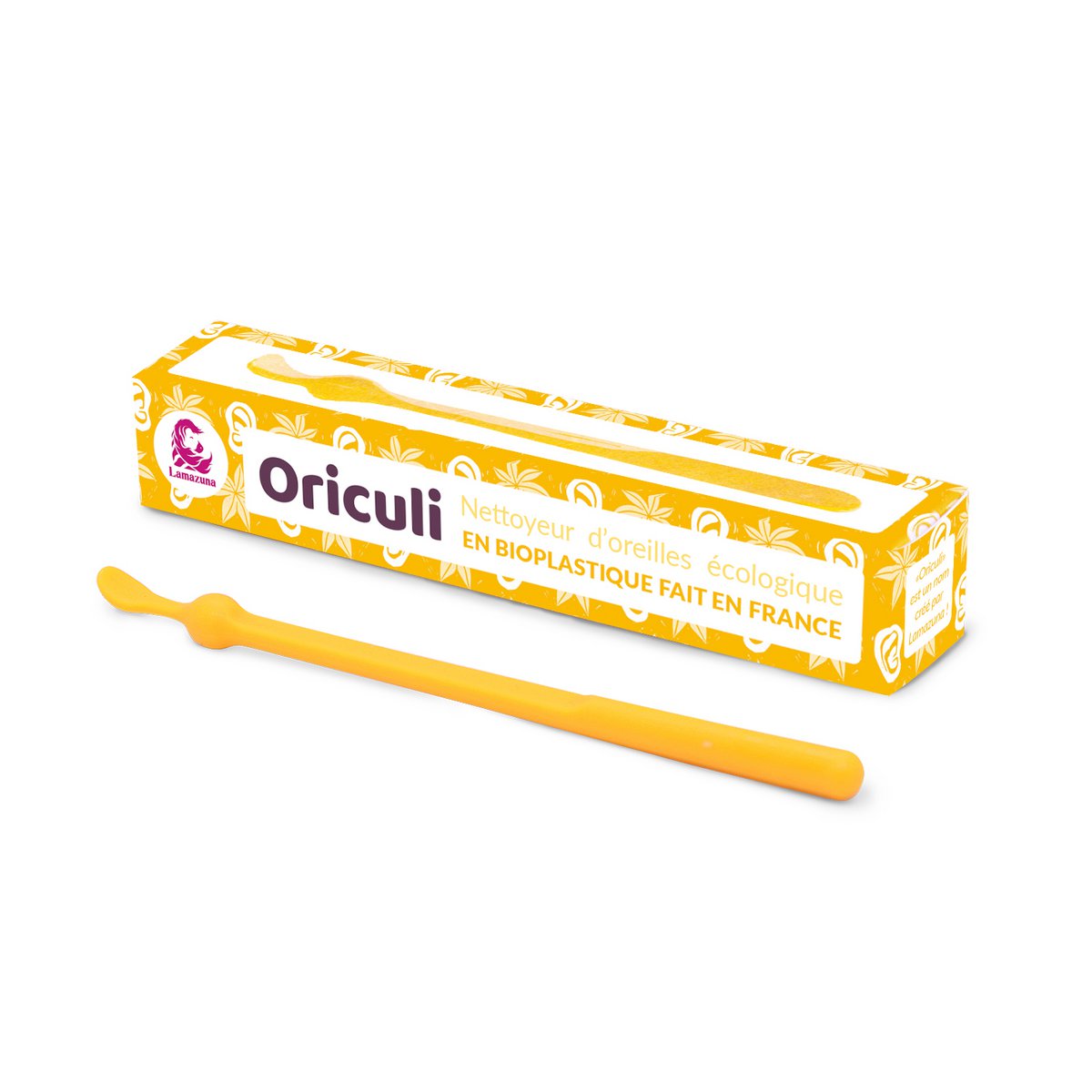 Oriculi in bioplastic - Mix of 4 colors (purple, green, red, yellow)