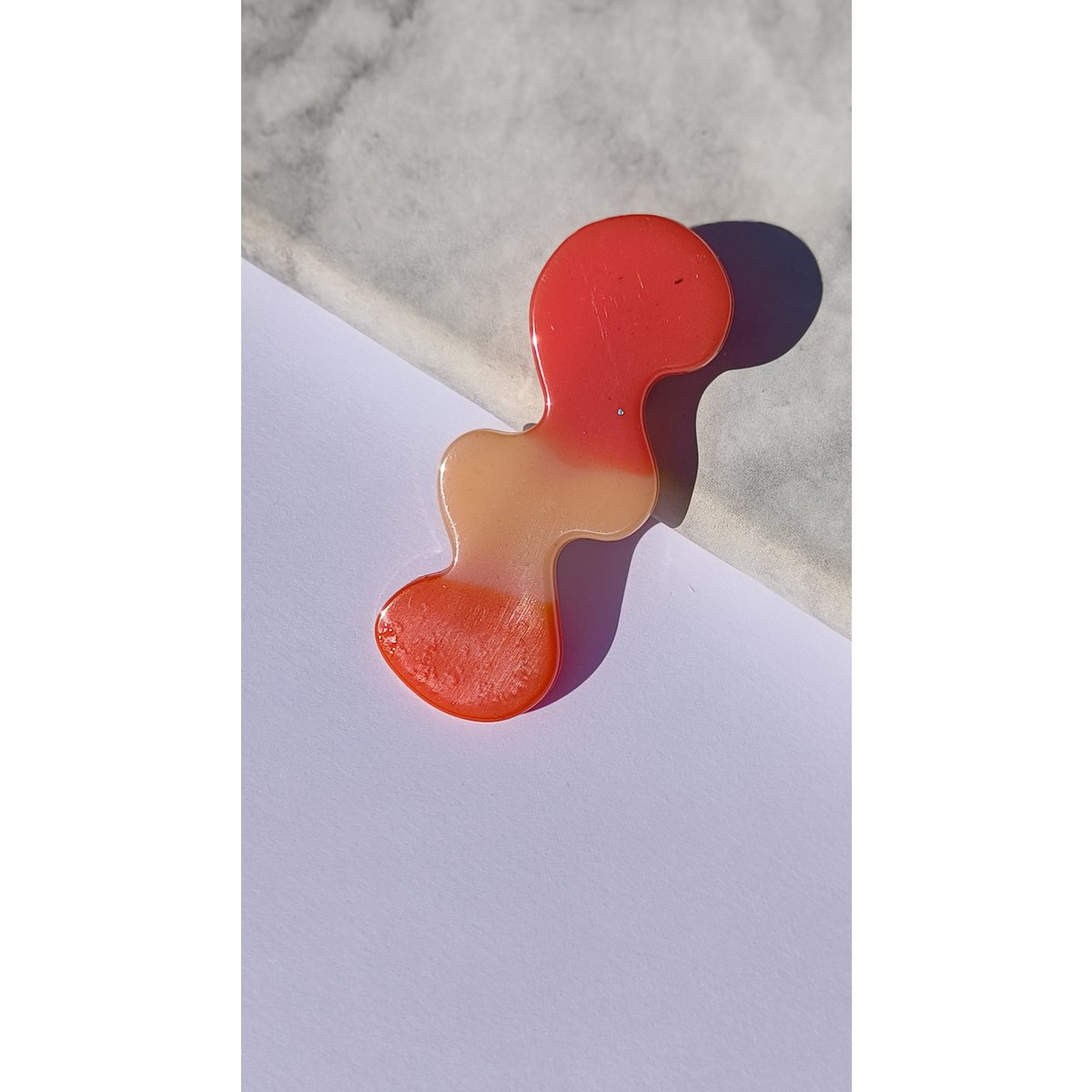 ⋒ pacchetto di clip per capelli in resina - Sunset (12 articoli) ⋒