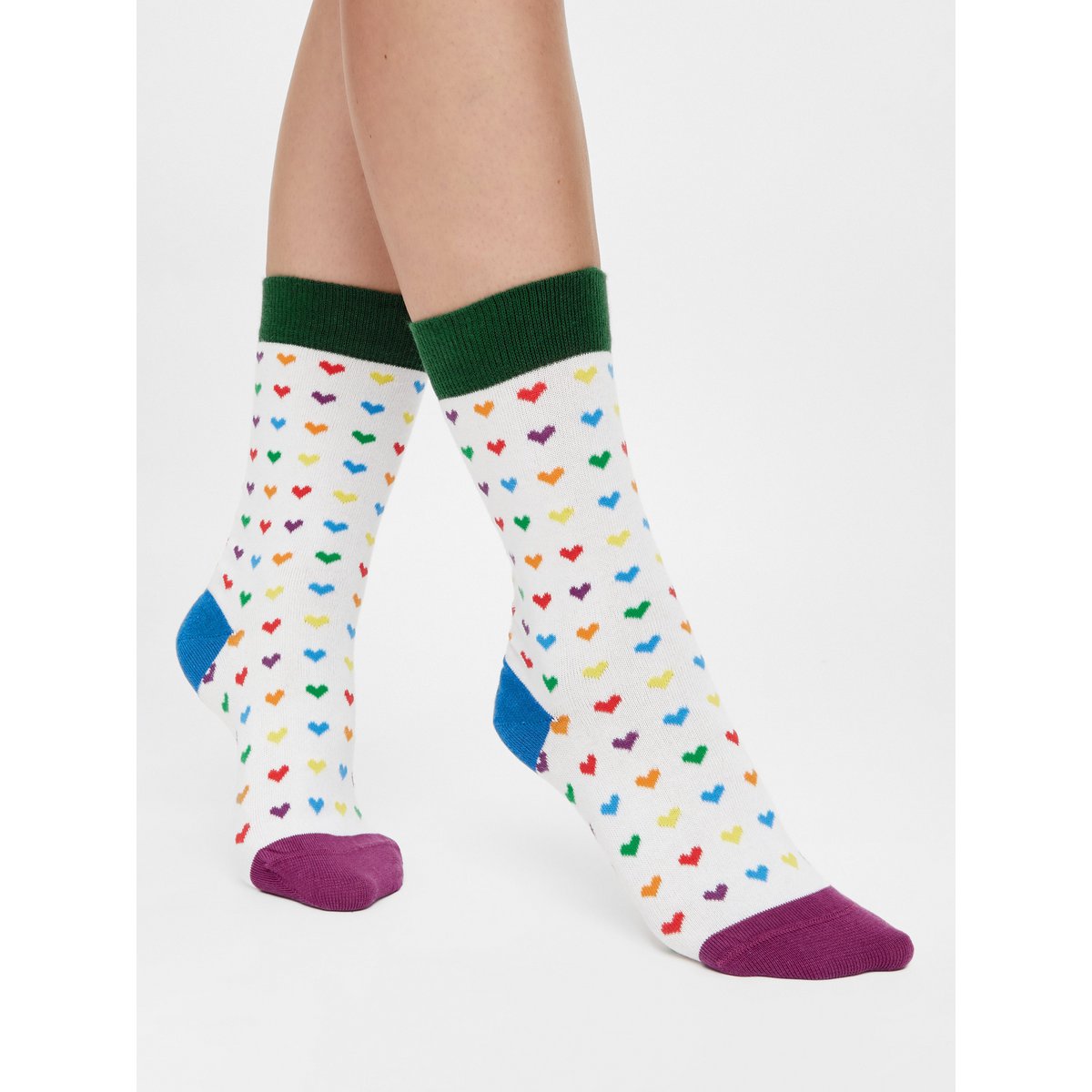Bio Socken Hearts - Bunte Socken mit bunten Herzen