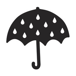 Mini paraply træstempel