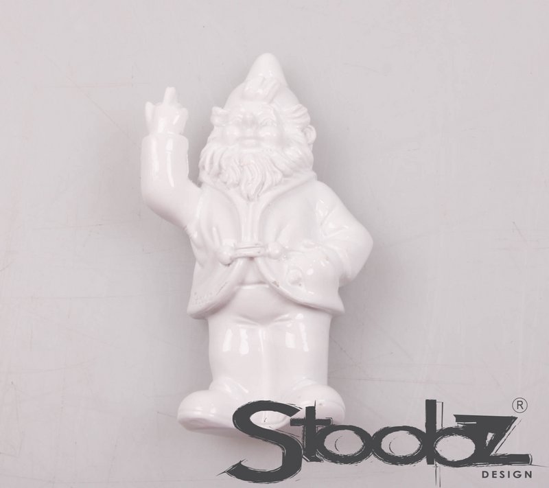 STOOBZ DESIGN F*CK YOU KABOUTER MAGNEET 4 KLR ASS Z/W/G/Z 9 CM